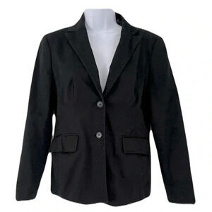 Sandra  Angelozzi/ Black cotton blazer/ Size EU 40